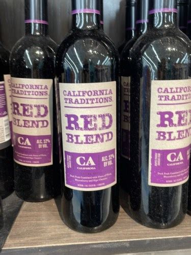 california traditions red blend